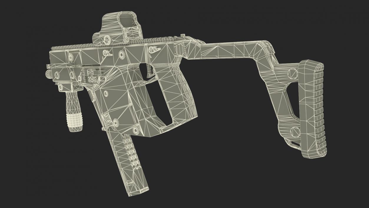 3D model Kriss Vector Rifle Game Weapon