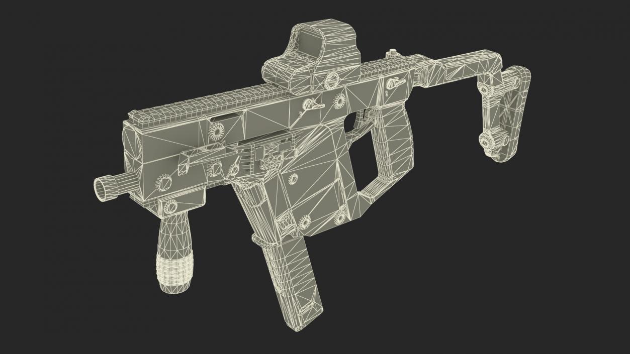 3D model Kriss Vector Rifle Game Weapon