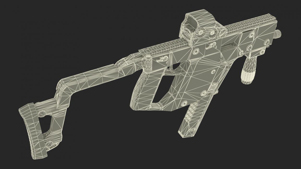 3D model Kriss Vector Rifle Game Weapon