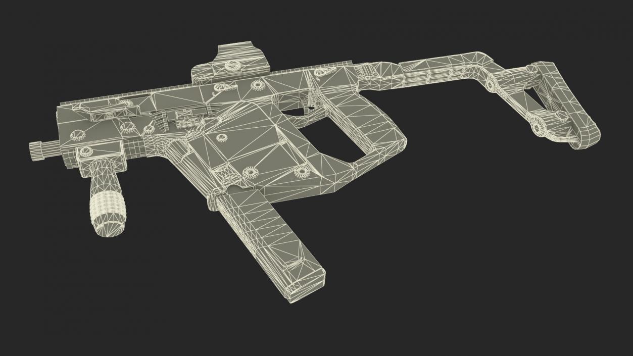 3D model Kriss Vector Rifle Game Weapon