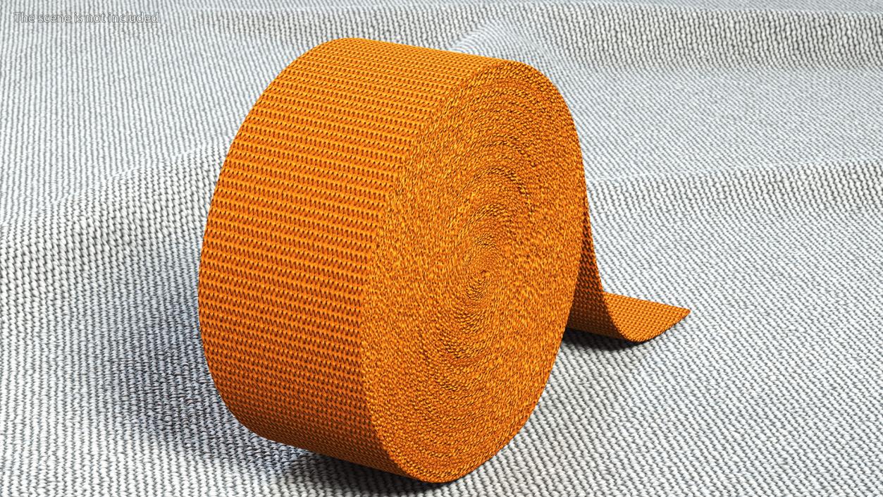 3D model Webbing Belt Strap Roll Orange