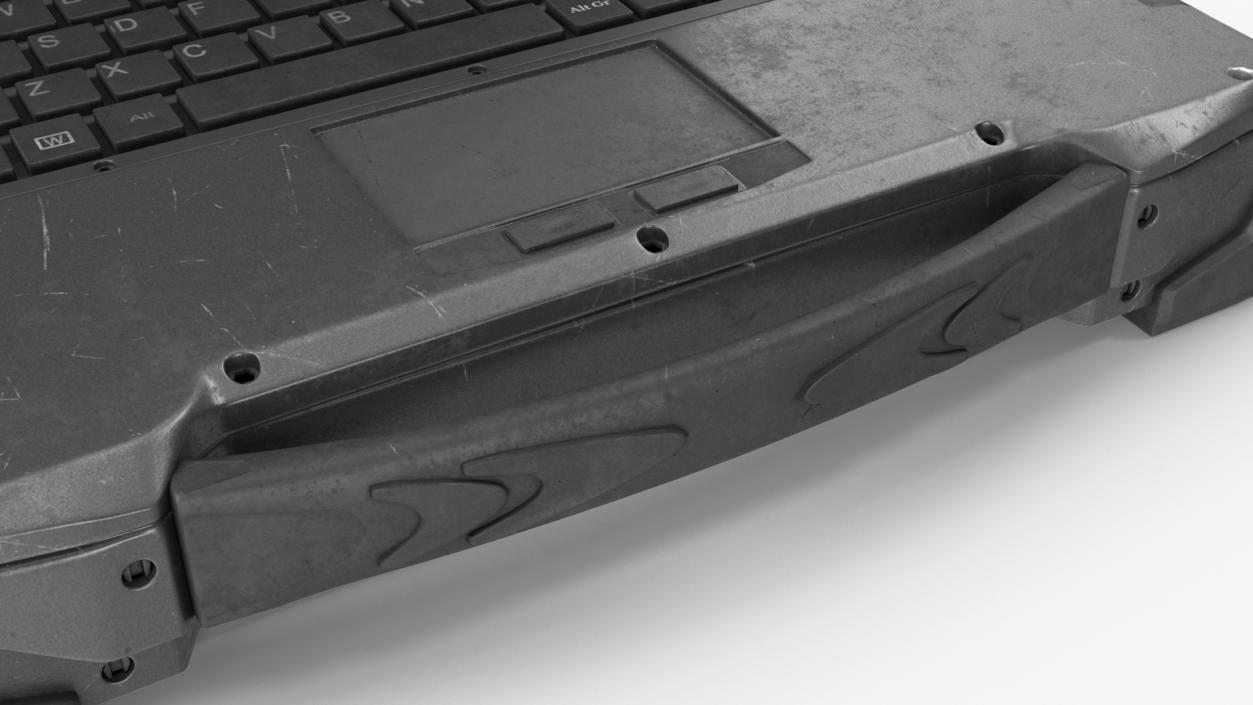 3D model Army Laptop Old