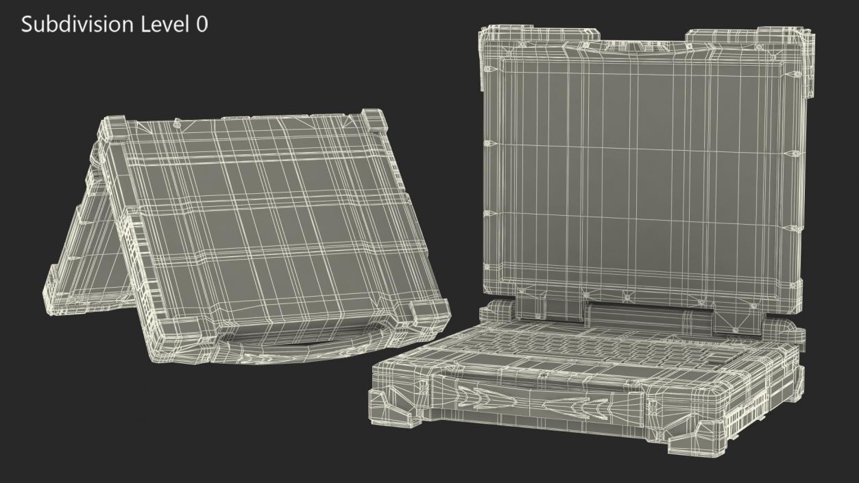 3D model Army Laptop Old