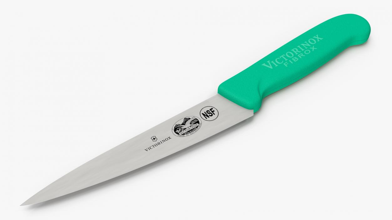 3D model Victorinox Kitchen Utility Knife Rubber Green