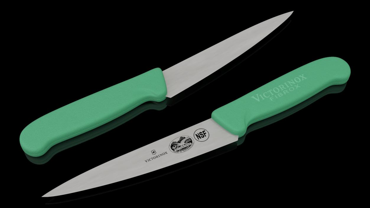 3D model Victorinox Kitchen Utility Knife Rubber Green