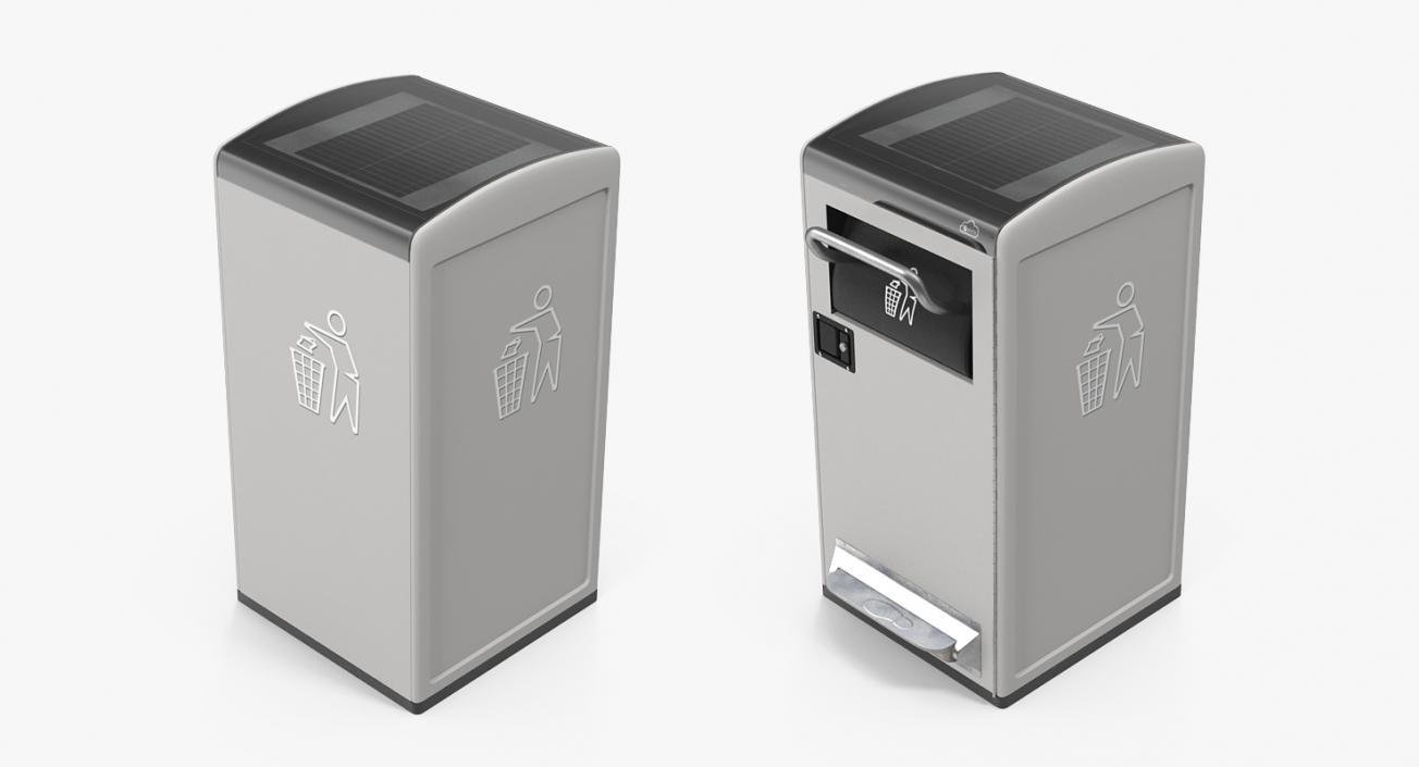 3D model Modern Solar Smart Bin Generic