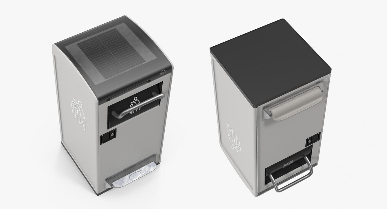 3D model Modern Solar Smart Bin Generic