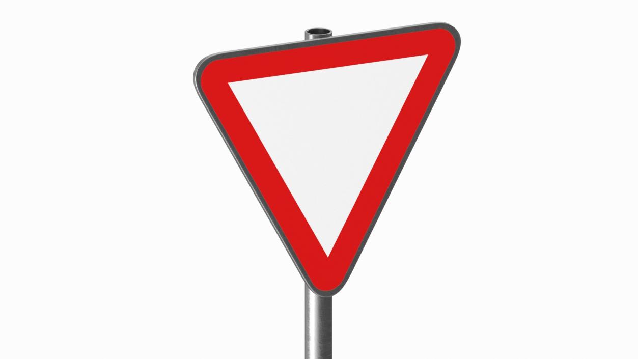 3D Road Sign Give Way model