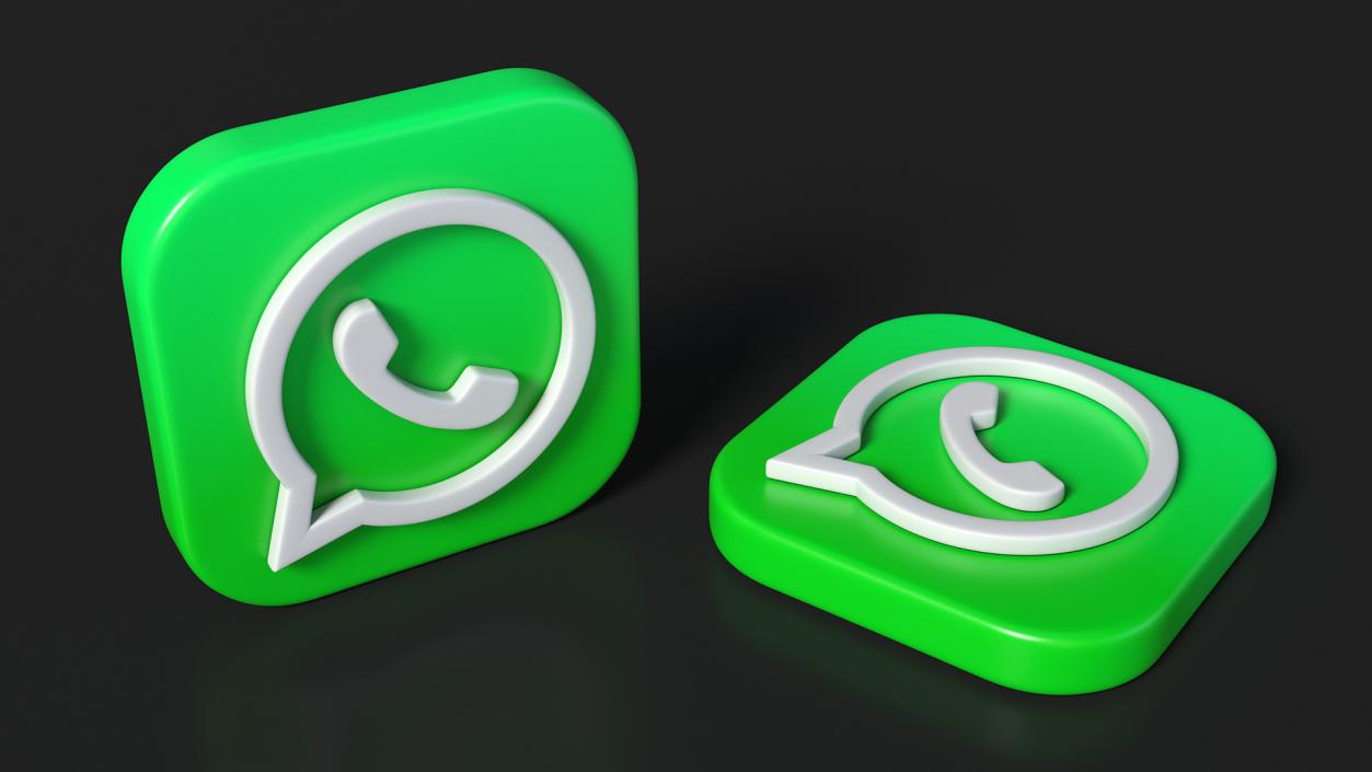 3D Whatsapp Icon model