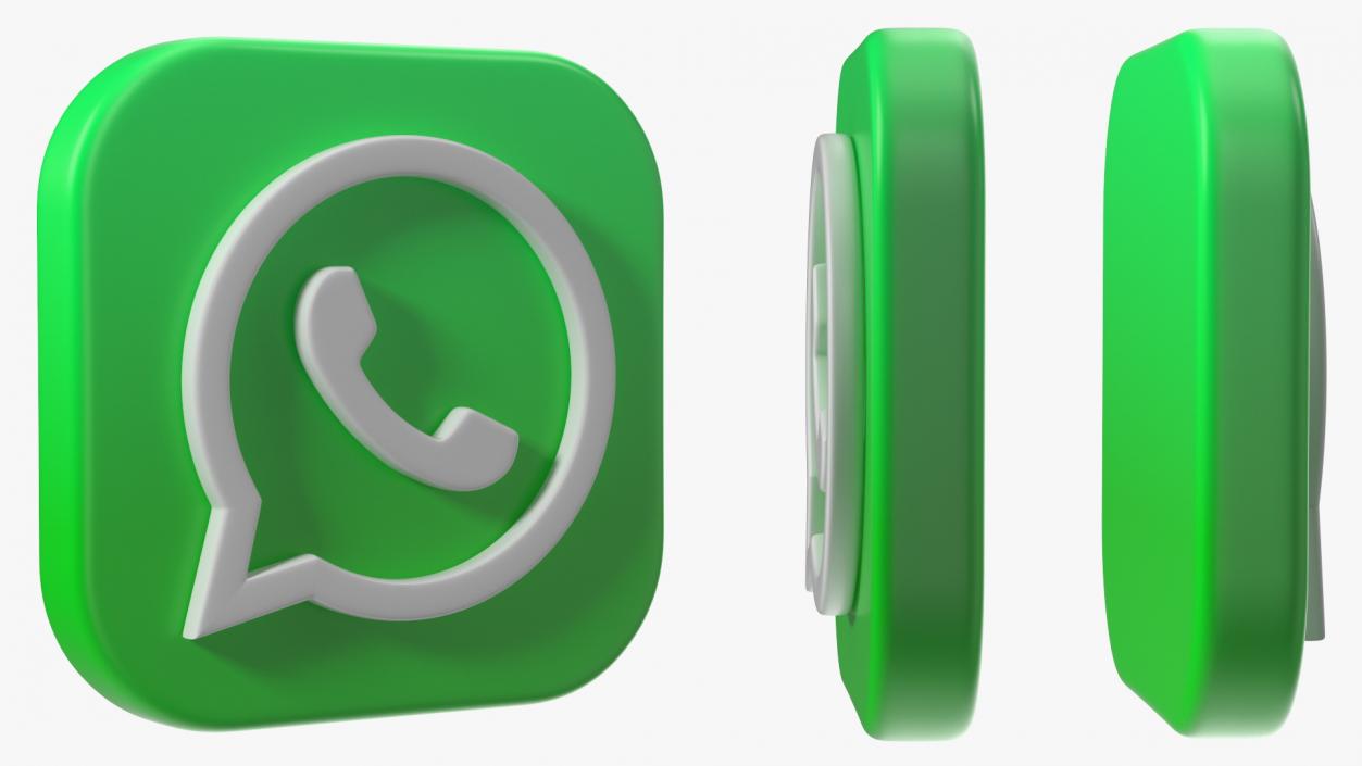 3D Whatsapp Icon model