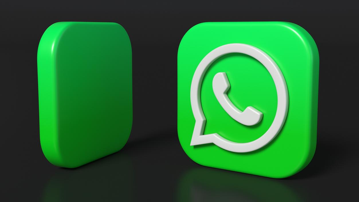 3D Whatsapp Icon model