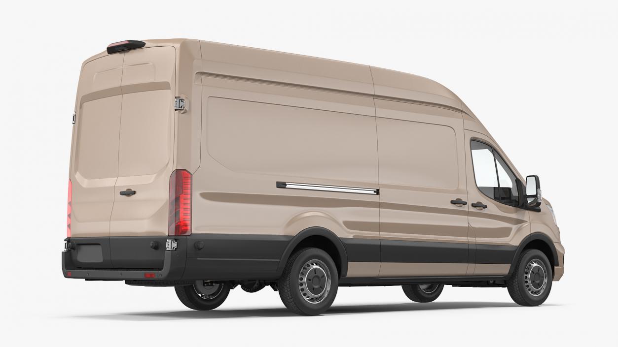 Cargo Van Generic Rigged 3D model