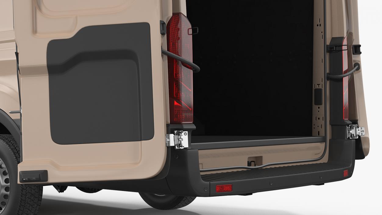 Cargo Van Generic Rigged 3D model