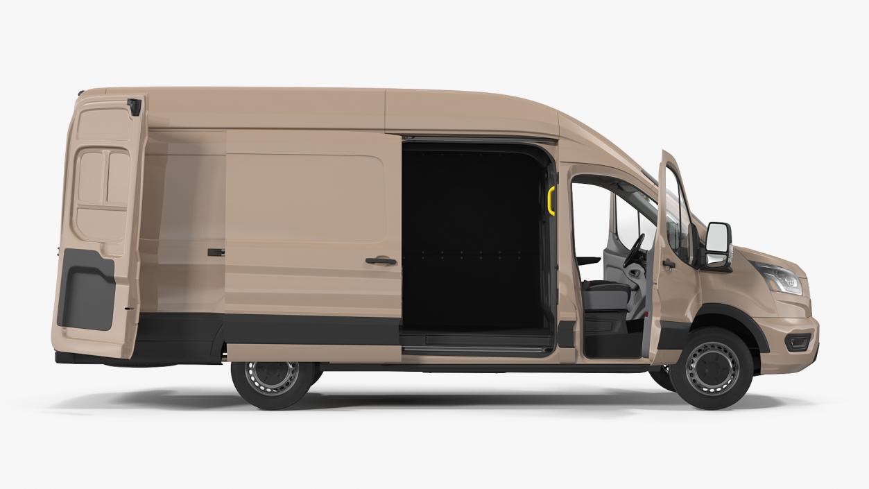 Cargo Van Generic Rigged 3D model