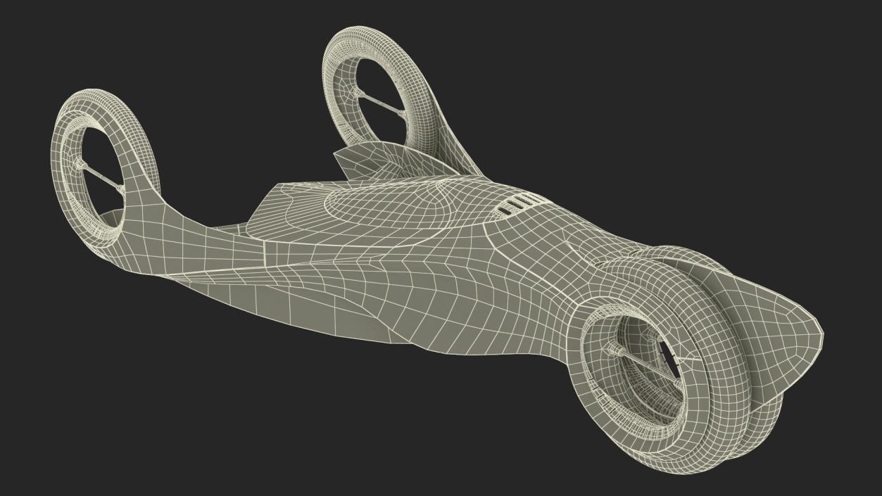 Mazda KAAN Futuristic Race Car Rigged 2 3D model