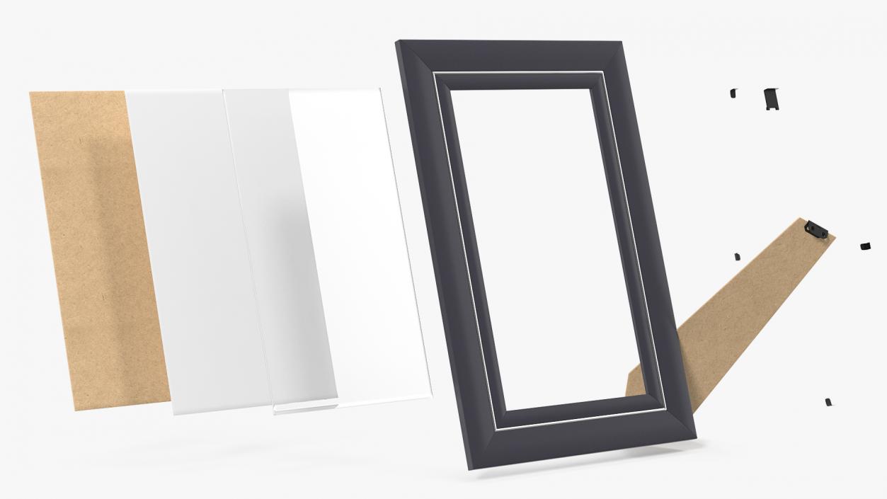 Plastic Photo Frame 3D model