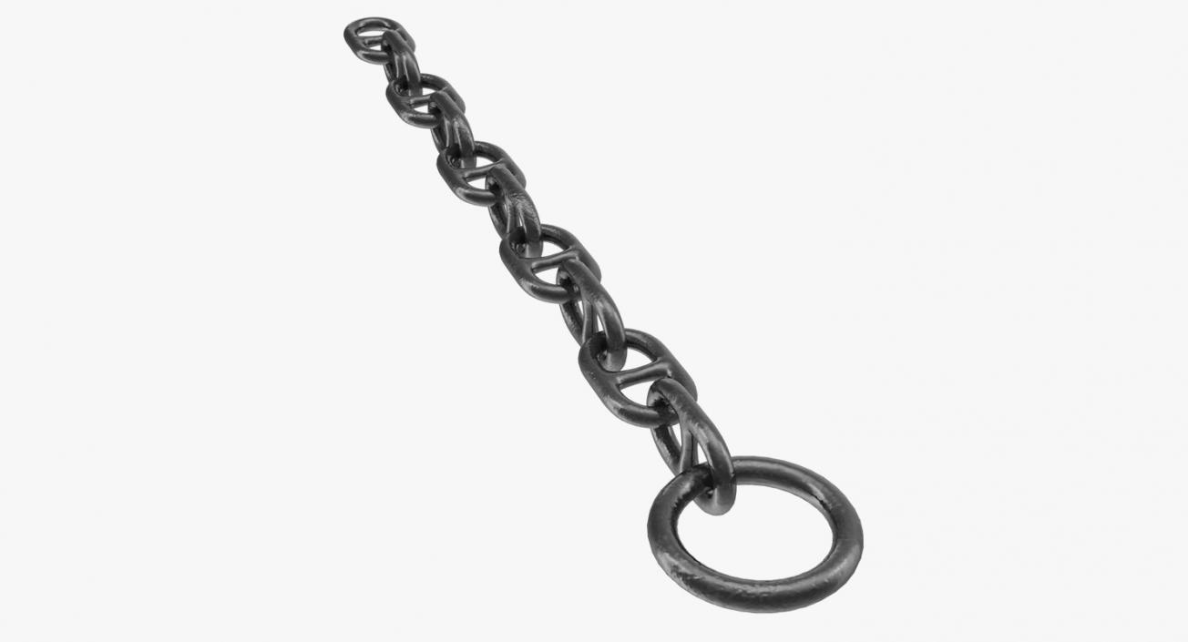 3D Piece of Anchor Ship Chain