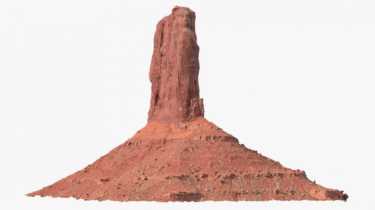 Monument Valley Mitten Buttes Rock Formation 3D model