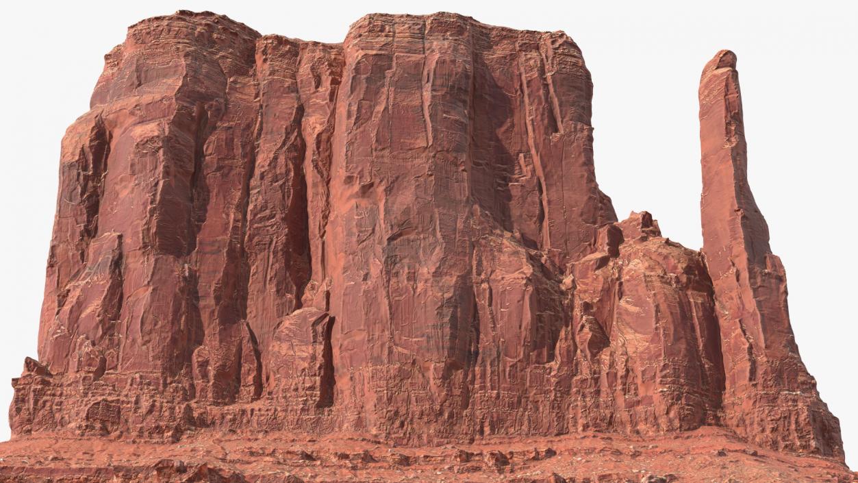 Monument Valley Mitten Buttes Rock Formation 3D model