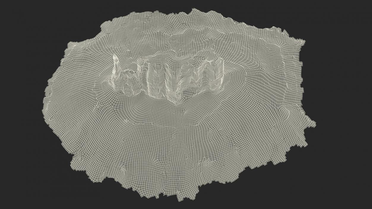 Monument Valley Mitten Buttes Rock Formation 3D model