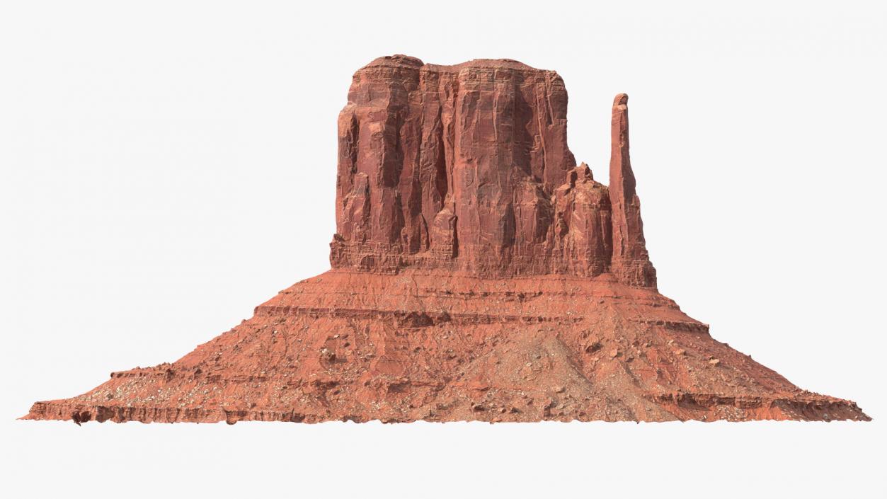 Monument Valley Mitten Buttes Rock Formation 3D model