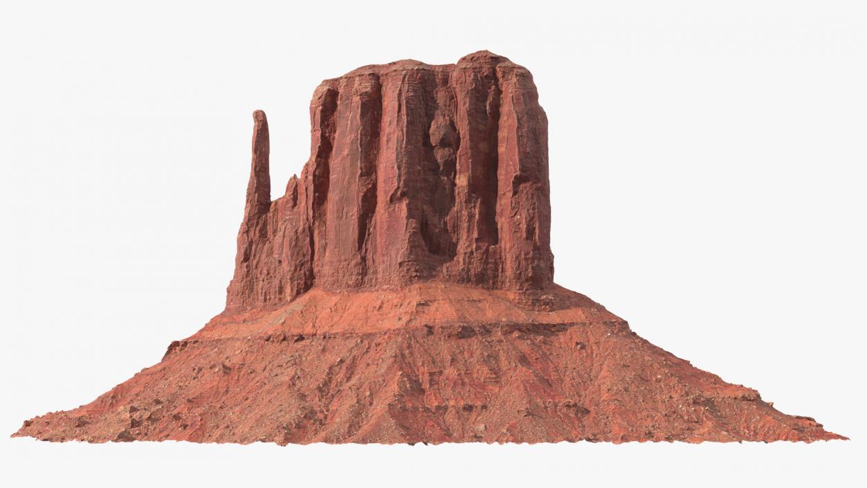 Monument Valley Mitten Buttes Rock Formation 3D model