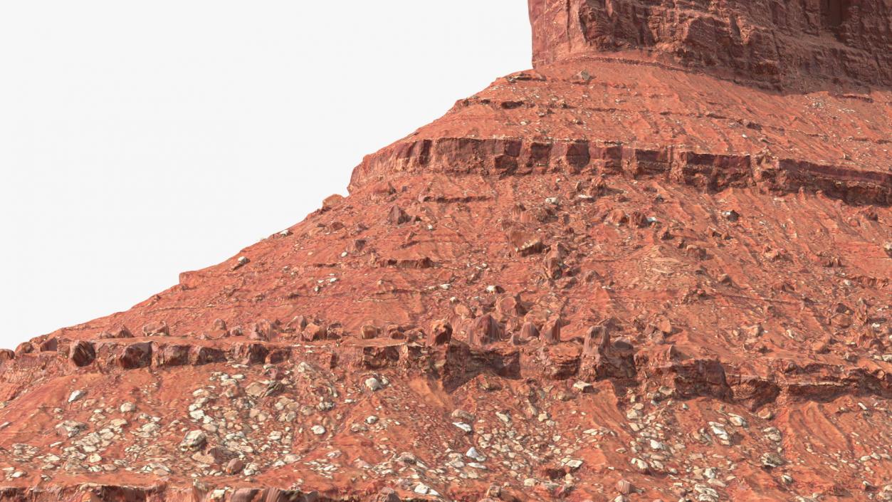 Monument Valley Mitten Buttes Rock Formation 3D model