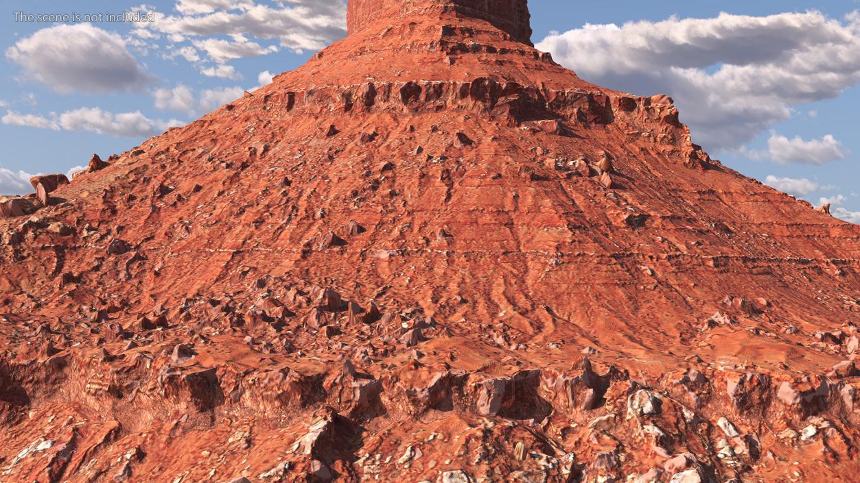 Monument Valley Mitten Buttes Rock Formation 3D model