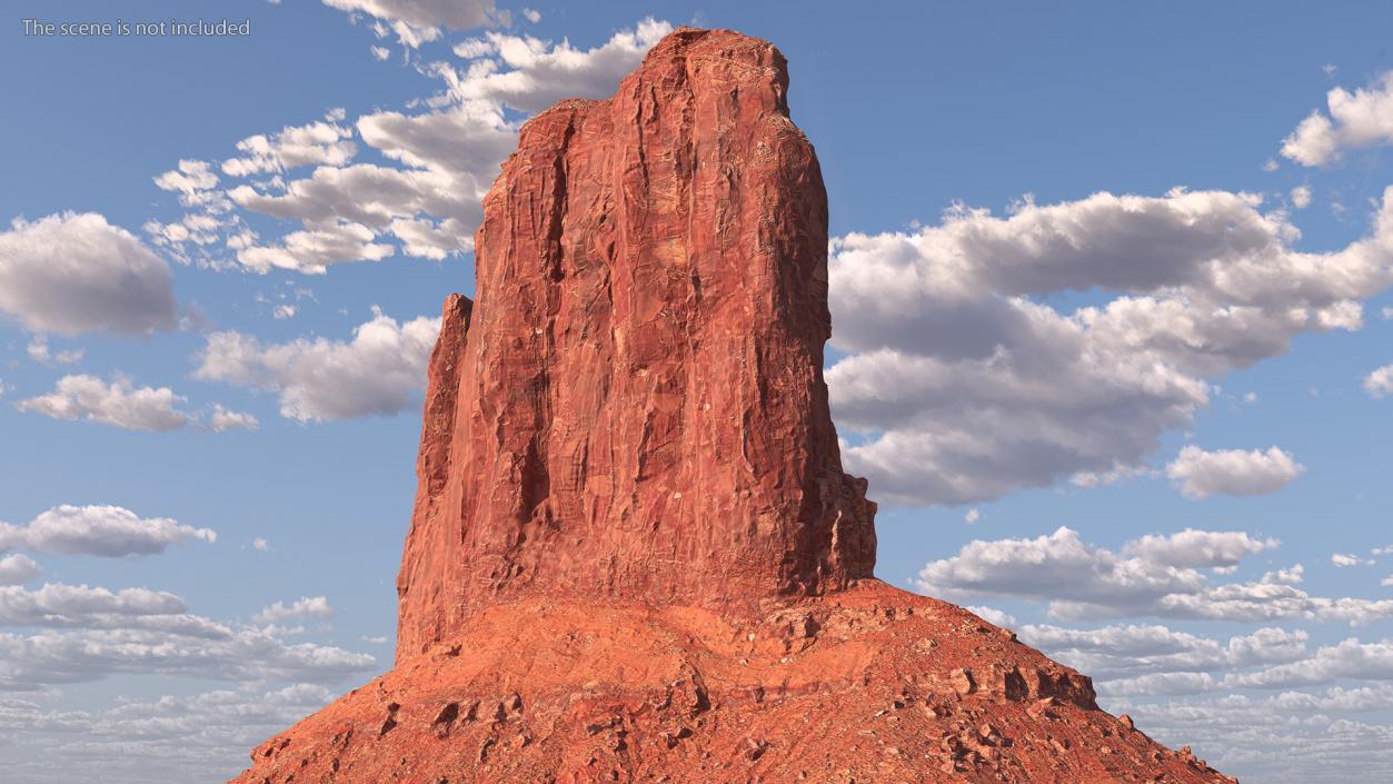 Monument Valley Mitten Buttes Rock Formation 3D model