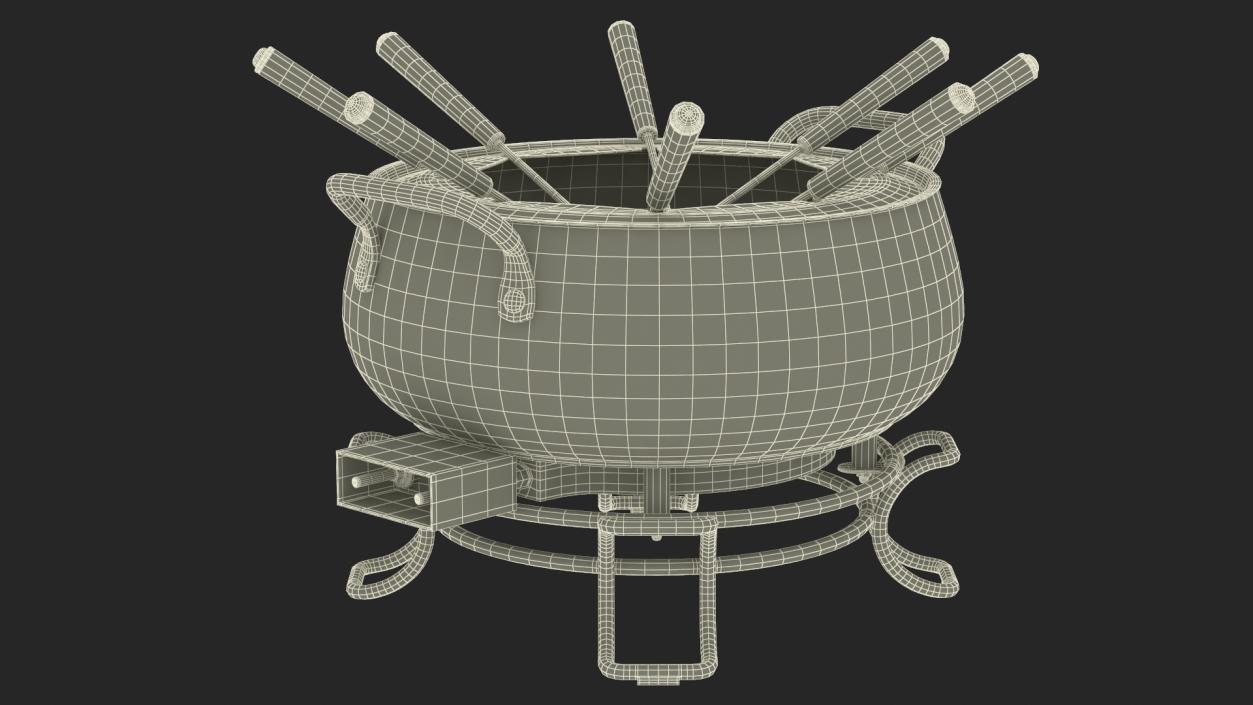 Electric Fondue Set 3D model