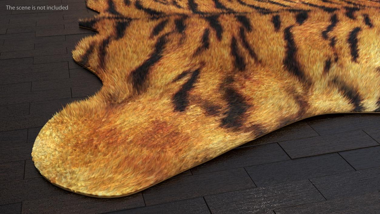 3D Animal Rugs with Fur Collection 2 model