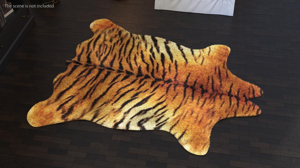 3D Animal Rugs with Fur Collection 2 model