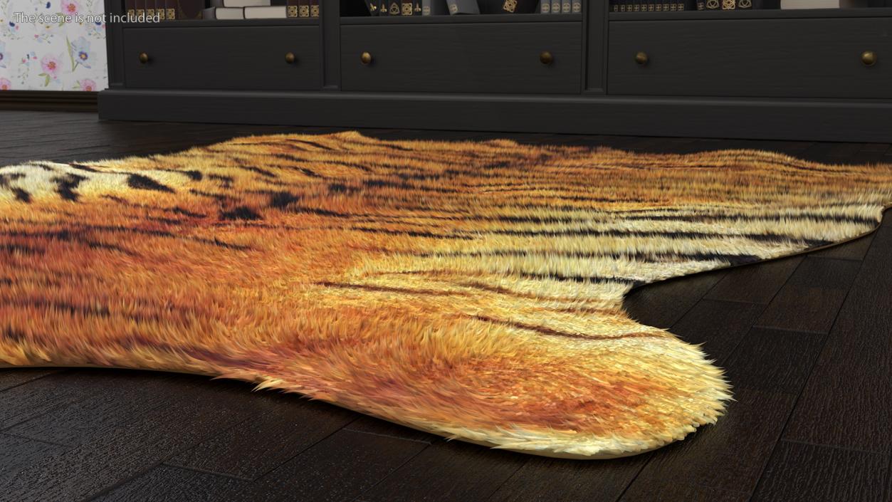 3D Animal Rugs with Fur Collection 2 model