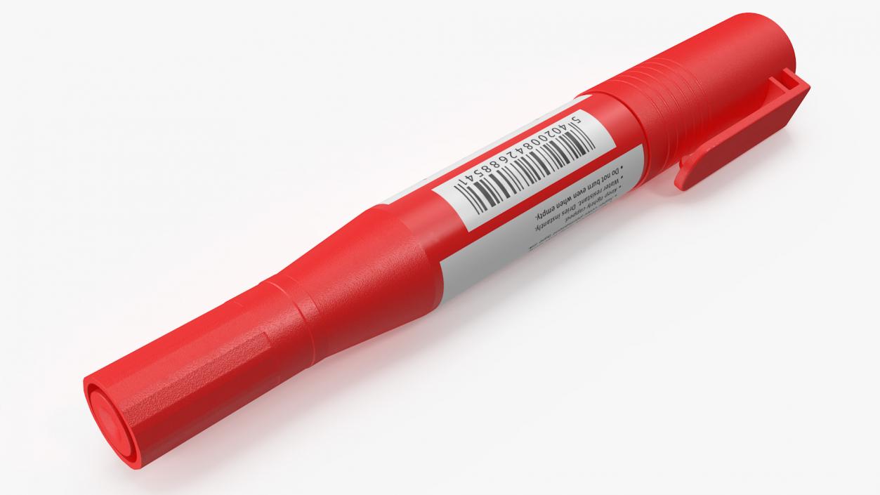 3D Double-Ended Marker Red model