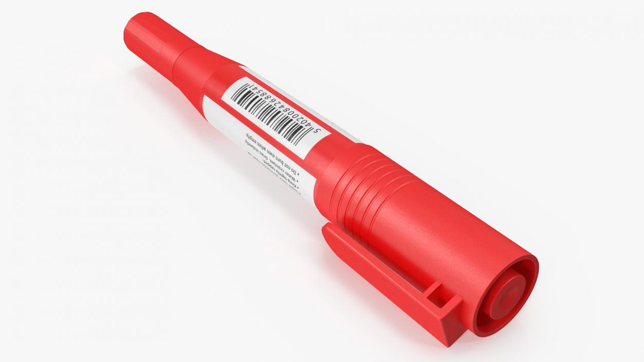 3D Double-Ended Marker Red model