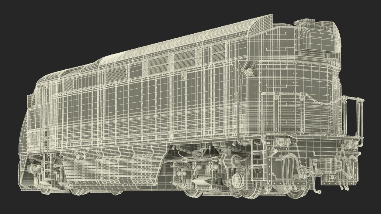 3D Passenger Train Amtrak California model