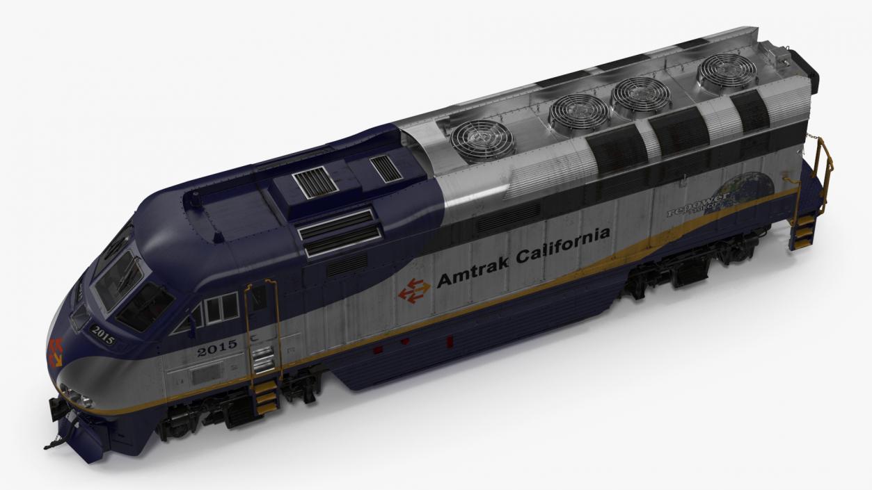 3D Passenger Train Amtrak California model