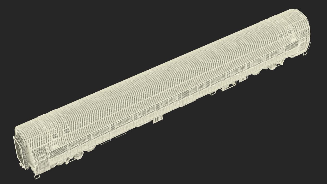 3D Passenger Train Amtrak California model