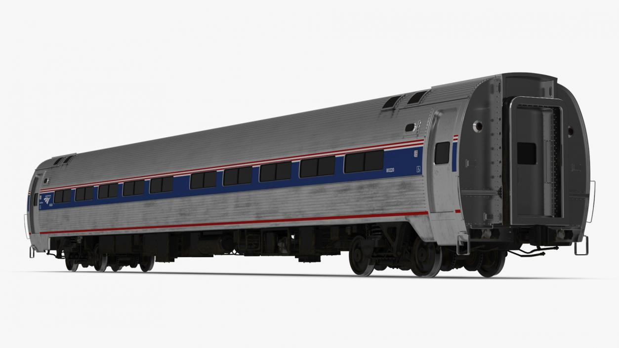 3D Passenger Train Amtrak California model