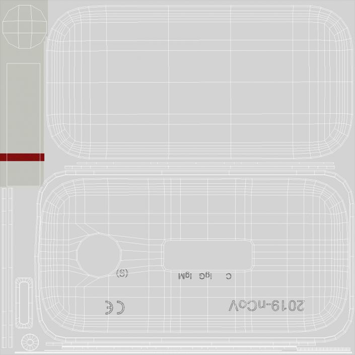 3D model Negative 2019 nCoV Rapid Diagnostic Test