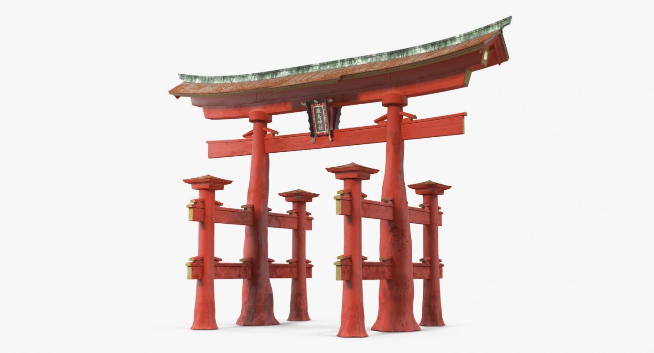 Torii Gate Itsukushima Shrine 3D model