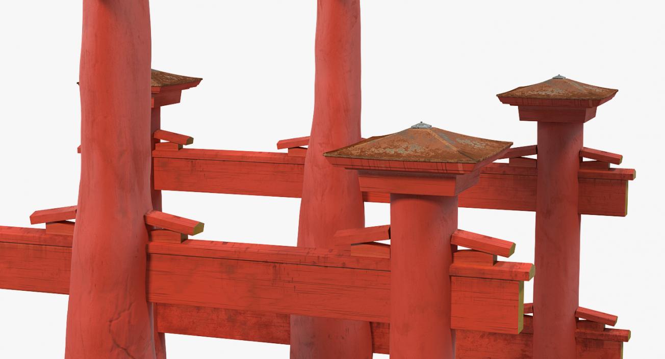 Torii Gate Itsukushima Shrine 3D model