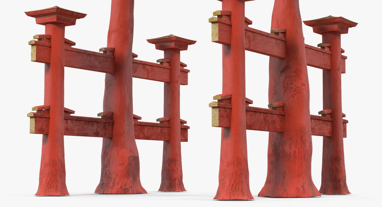 Torii Gate Itsukushima Shrine 3D model