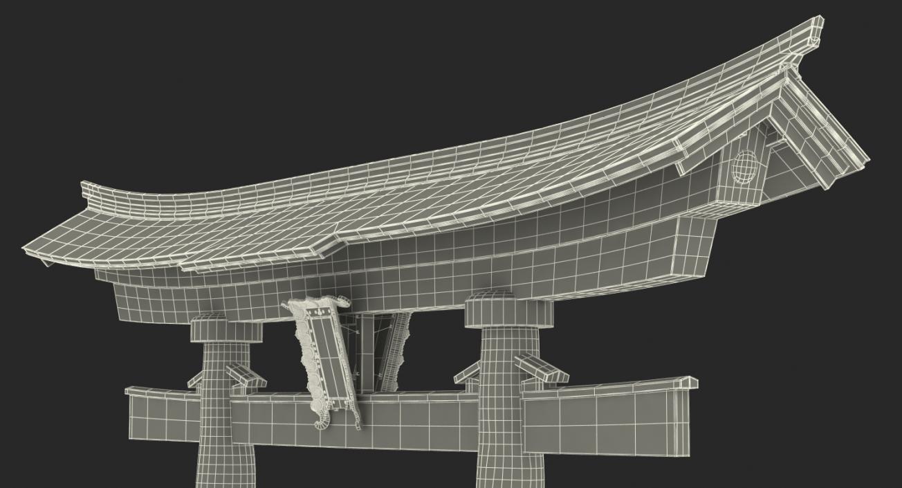 Torii Gate Itsukushima Shrine 3D model