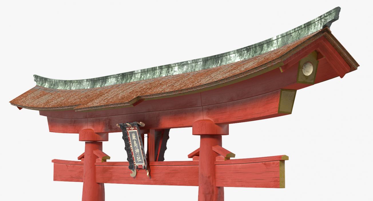 Torii Gate Itsukushima Shrine 3D model