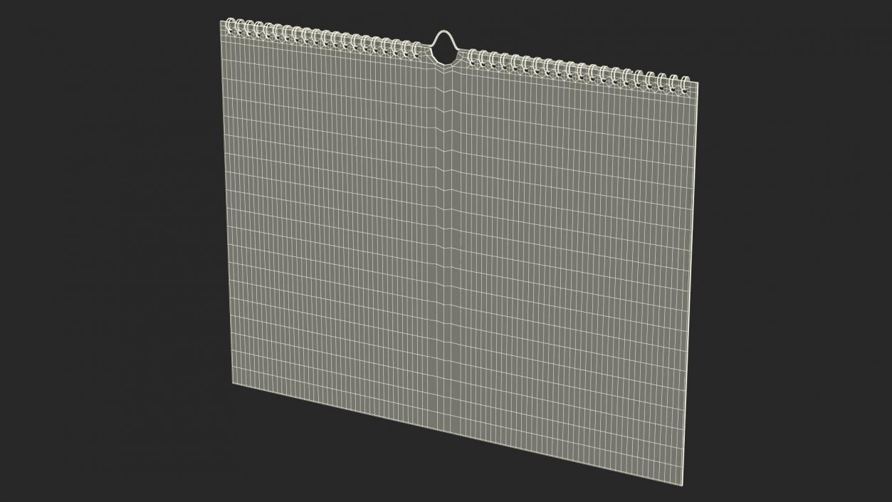 3D model Business Monthly Wall Calendar