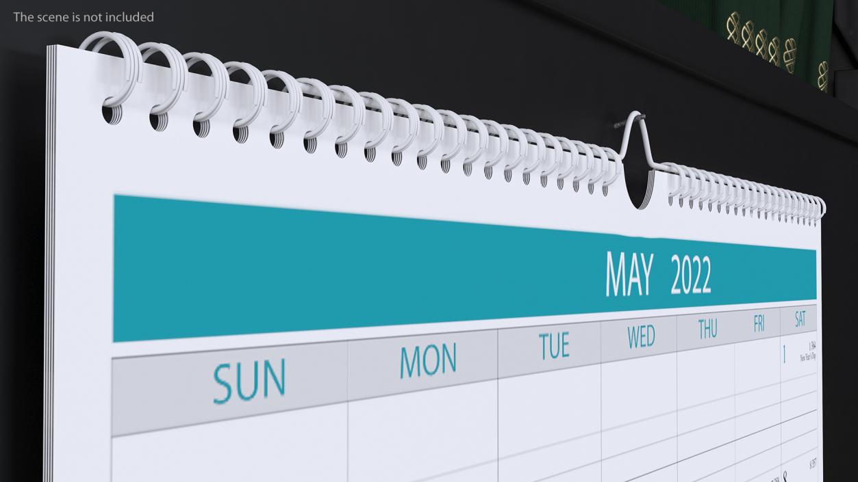 3D model Business Monthly Wall Calendar