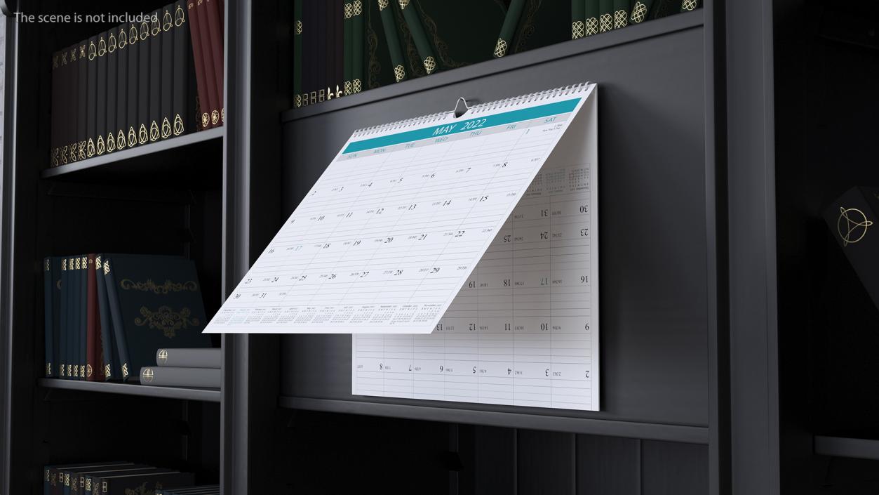 3D model Business Monthly Wall Calendar