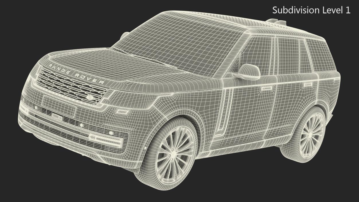 Range Rover 2022 Simple Interior 3D