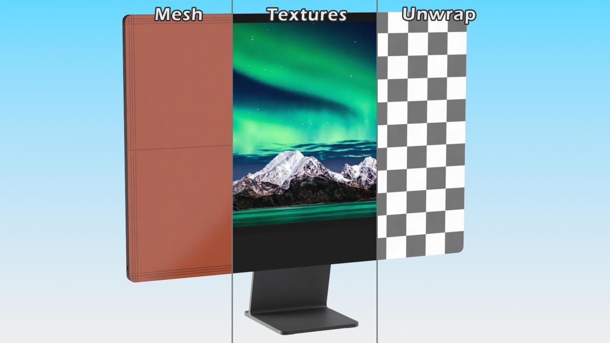 3D Desktop Black model